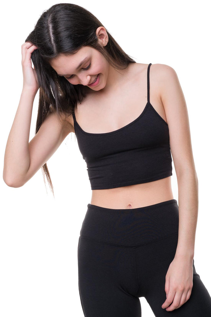 black cami crop