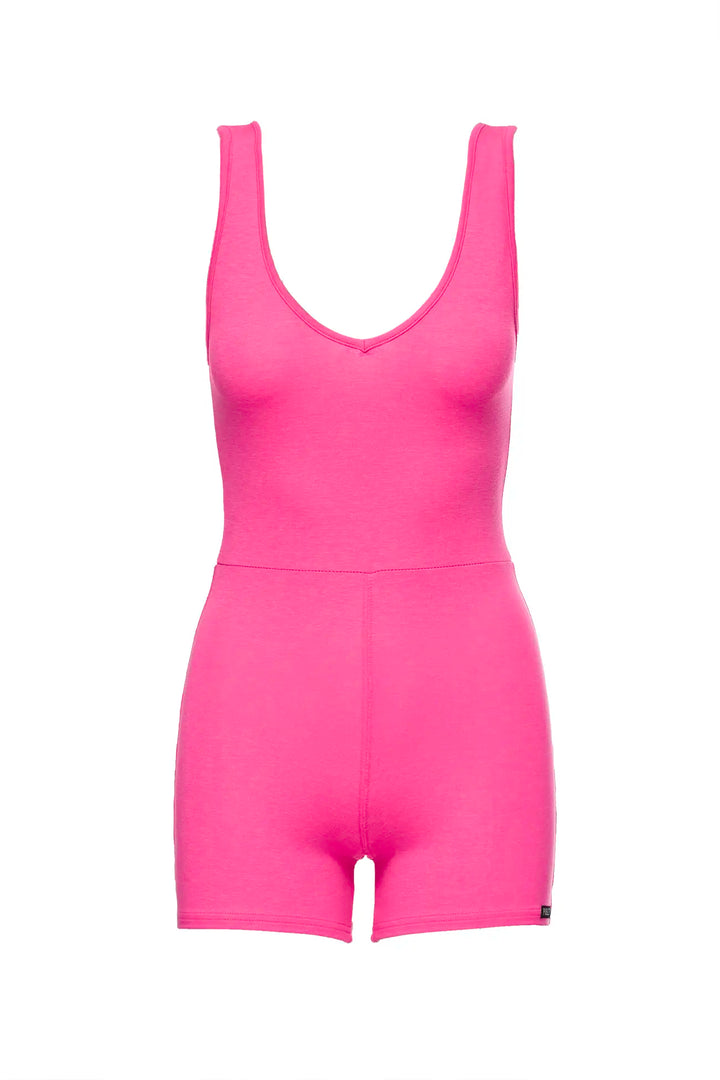 Womens Hot Pink Romper