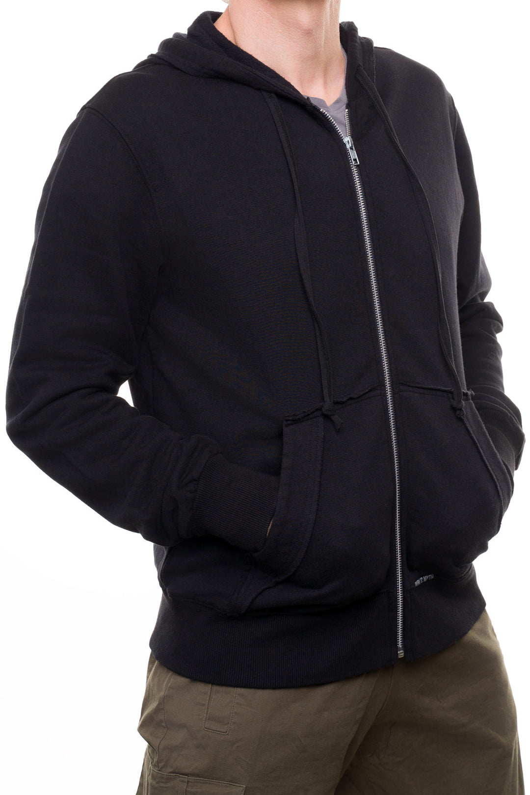 Men's black zip up hoodie