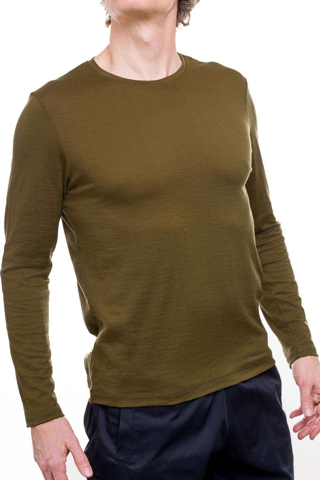 Men's Merino Wool Long Sleeve Shirt