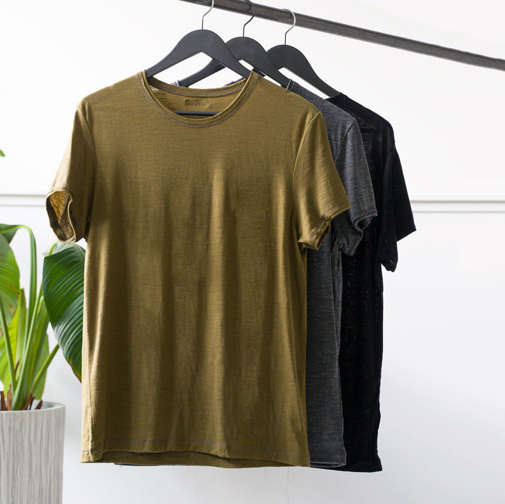 !00% Merino Wool T shirts for men and women made in Canada