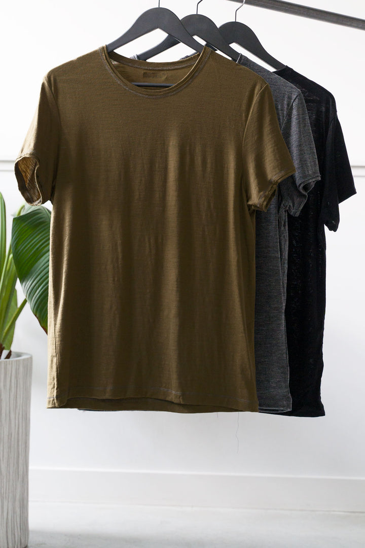men's merino wool T shirts made in Canada