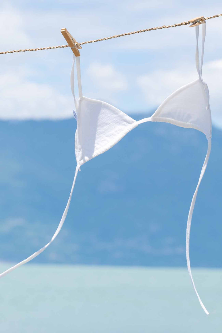Merino Wool Triangle Bikini Top