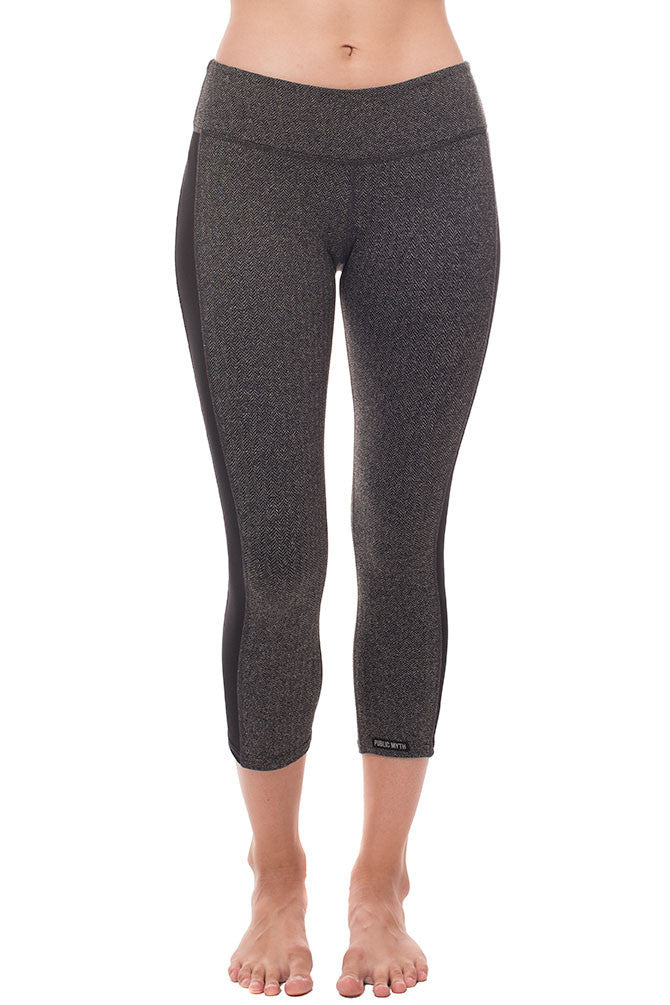 Bring It On Crop Herringbone Leggings