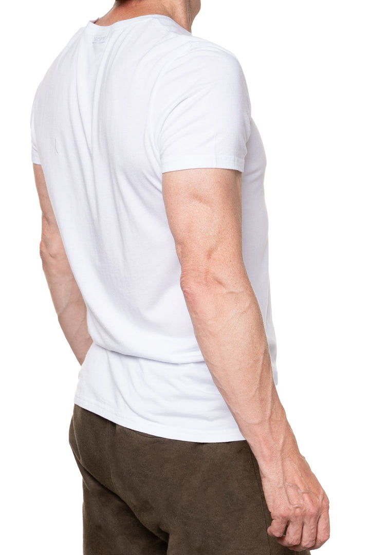 white mens bamboo shirt