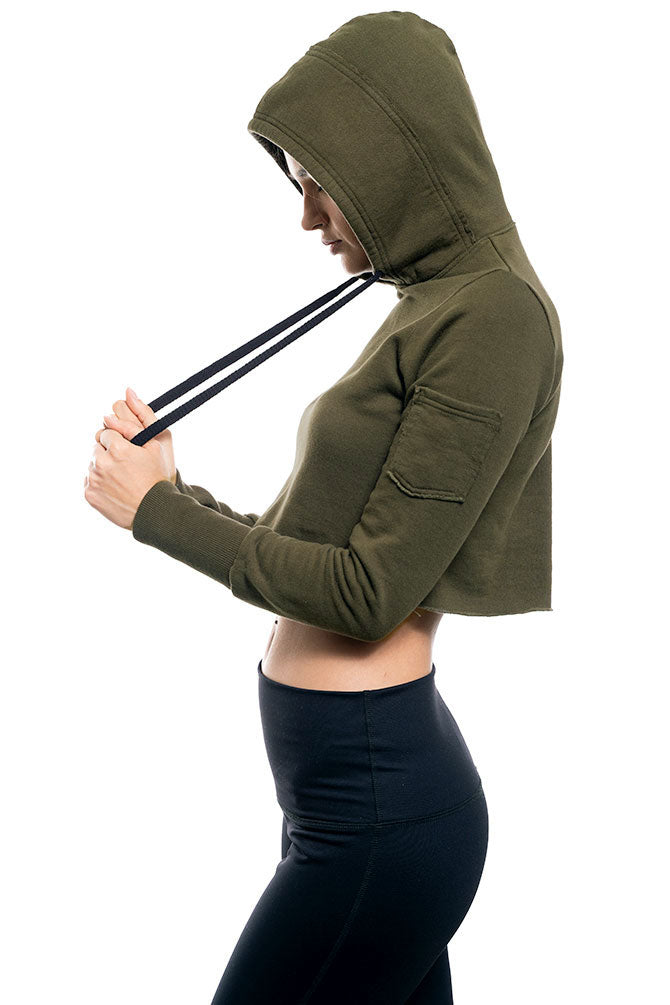 Organic Crop Hoodie