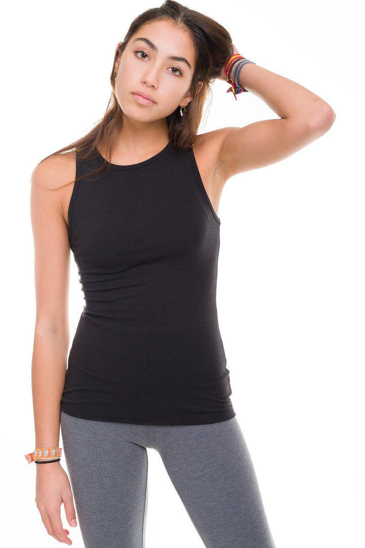 Bamboo Tank Top Black