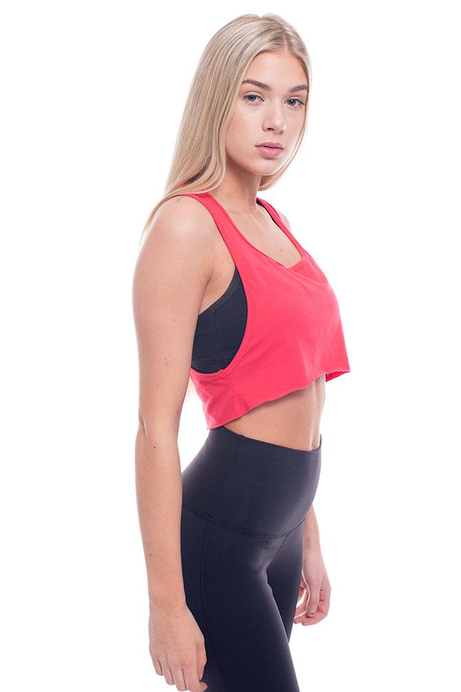 Bamboo Crop Racerback Tank