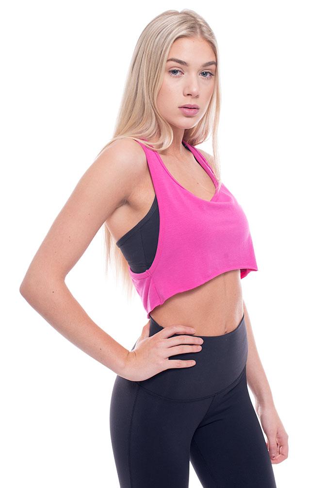 Bamboo Crop Racerback Tank