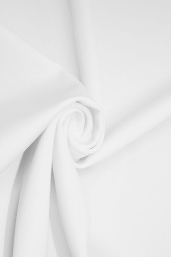 Bamboo Cotton Jersey Fabric White