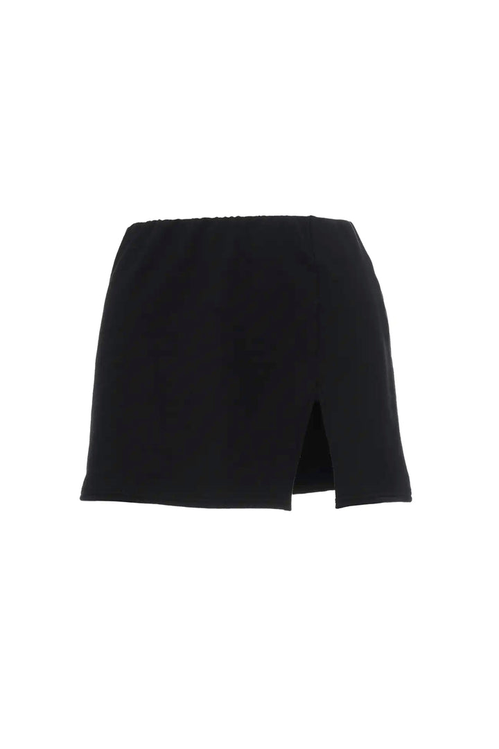 Front Slit Mini Skirt