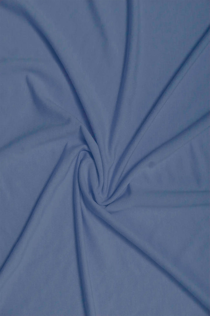 Blue Bamboo Cotton Jersey Fabric