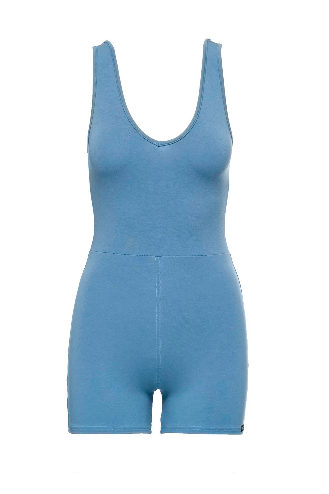 Blue Workout Romper made in Canada