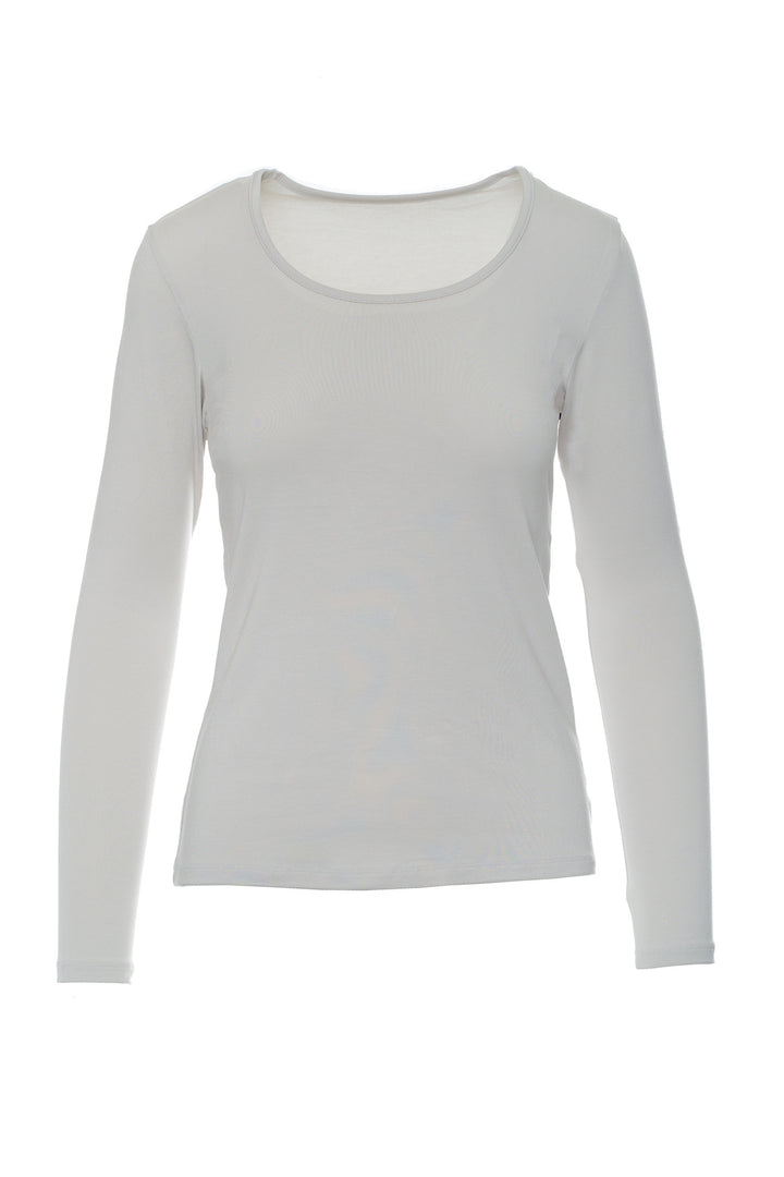 Bamboo Long Sleeve Scoop Neck Top