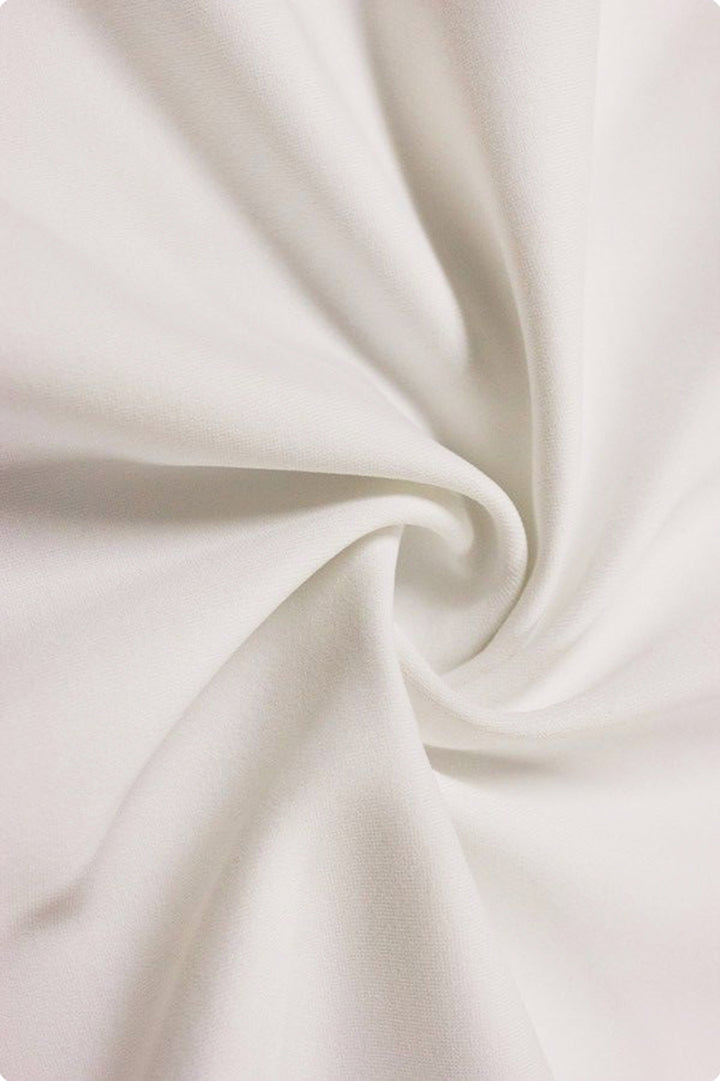 Polyester Interlock Jersey White