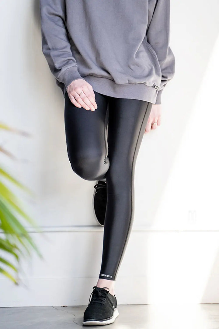 semi gloss black fabric for leggings