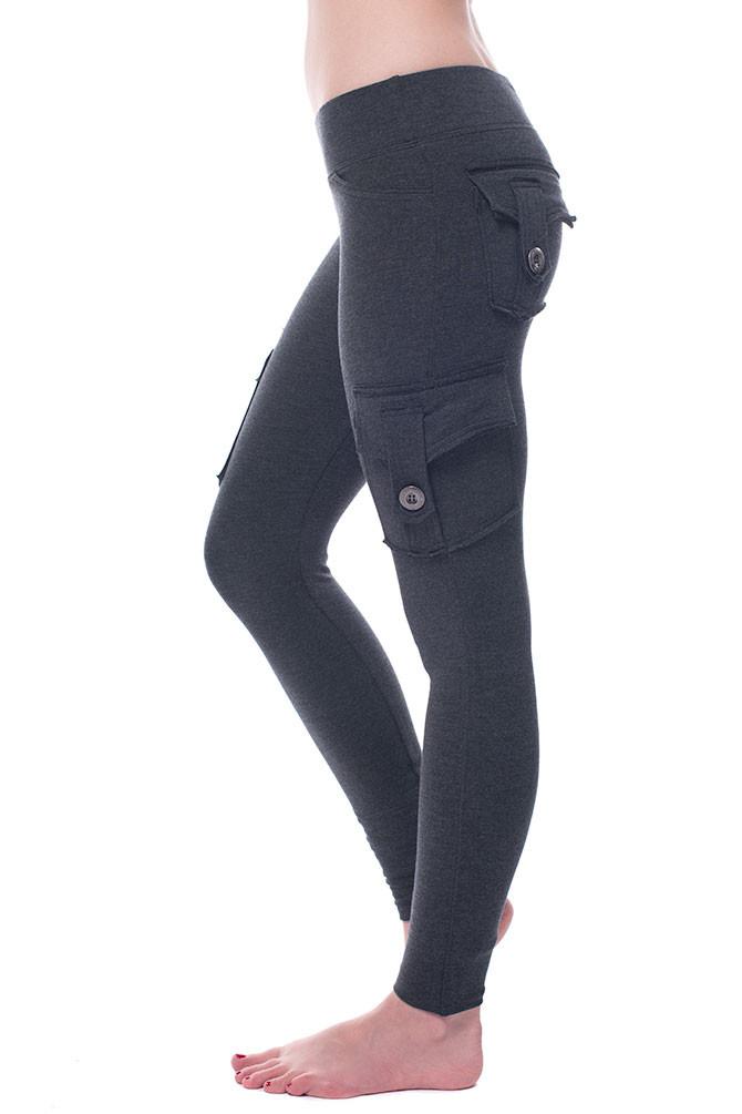 dark grey leggings with pockets