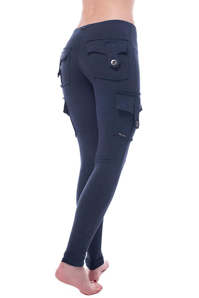 navy blue leggings with pockets made in Canada
