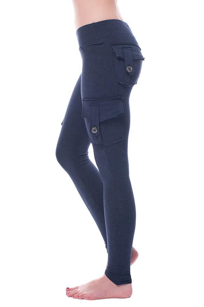 navy leggings with pockets made in Canada