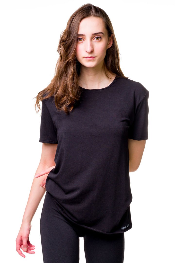 Bamboo T Shirt in Black